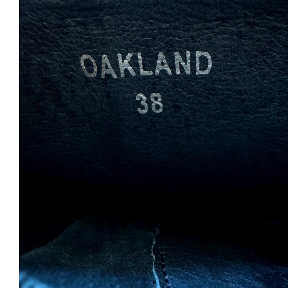 Silent D Suede Oakland Ankle Boots Navy Booties Block Heel Size 38 (7-7.5) - Picture 4 of 6